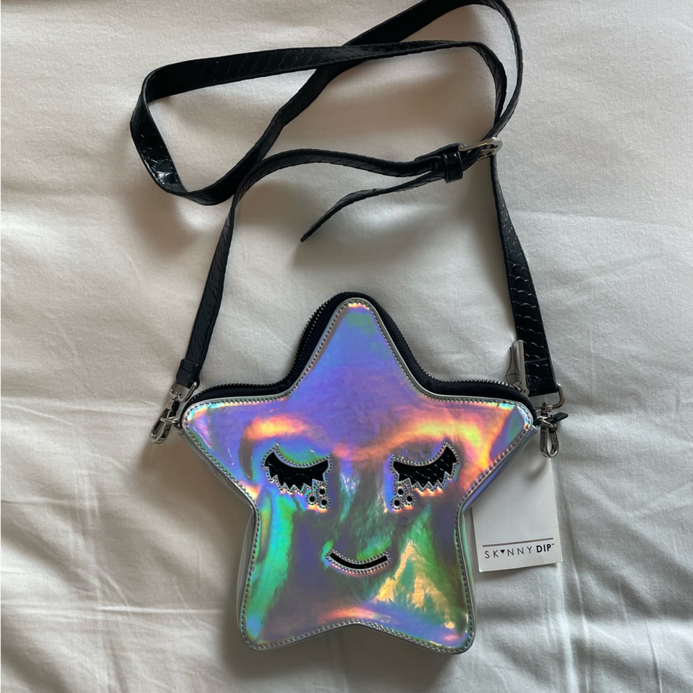 Iridescent Star shaped Skinnydip crossbody bag